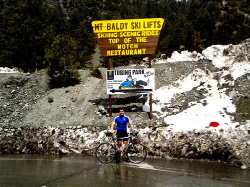 Tom at finish of Mt Baldy